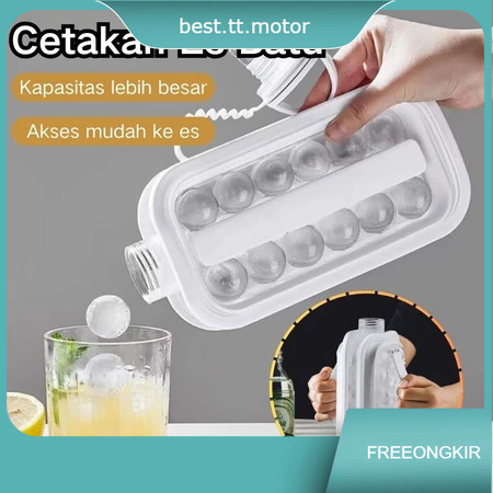 Botol Pembuat Es 2 in 1 Es Batu Silikon Tempat Es Batu Wadah Es Batu