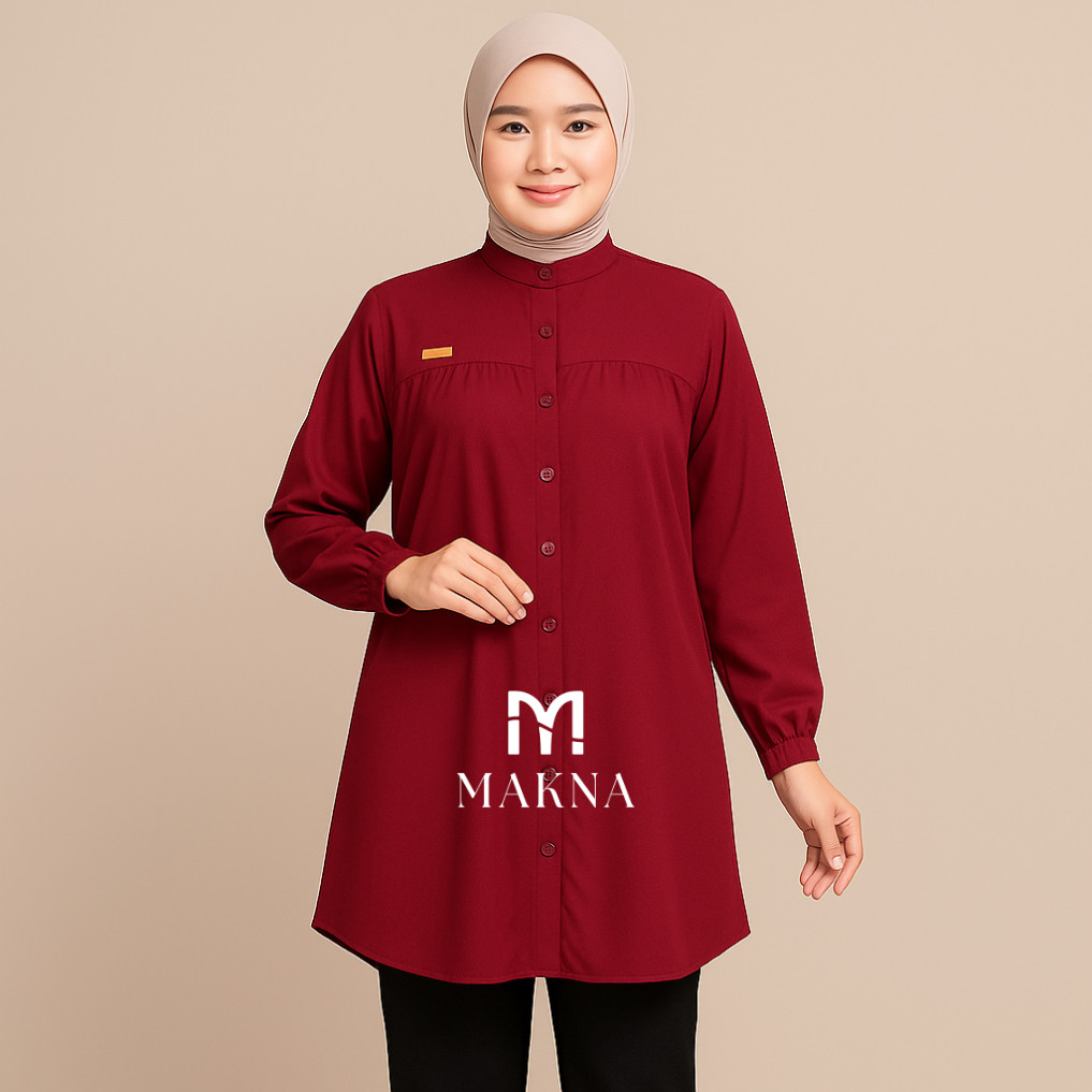 Tunik Wanita Cantik Kondangan Premium OOTD Nyaman Simple Model Terkini Dewasa Trendy Mewah Berkualit