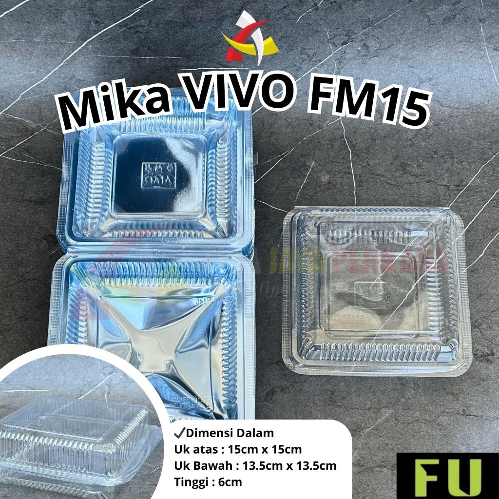 Mika VIVO FM15 / Mika Kotak 15x15 / Mika Nasi / Mika Tart @100pcs