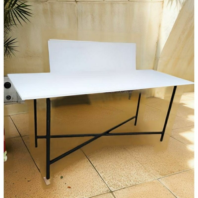 meja makan beser kaki lipat ukuran 180 170 160 150x60x70