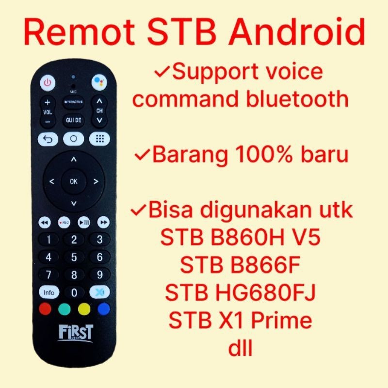 PROMO REMOT VOICE X1 FIRST MEDIA,REMOT STB BLUETOOTH ORIGINAL,REMOT ANDROID TV