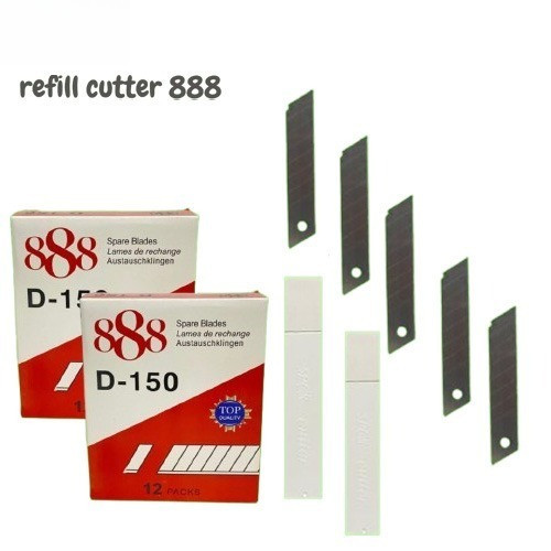 

Refill Cutter Besar / 12 Tube (60 pcs) Isi Cutter Besar / Pisau Refill Cutter D-150 Harga Grosir