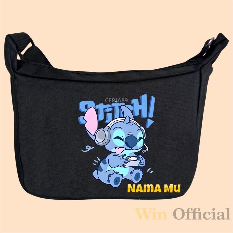 Tas Selempang Anak Tas Serut Anak Karakter Stitch Tas Selempang Serut Anak Sekolah Tk Sd Laki Laki P