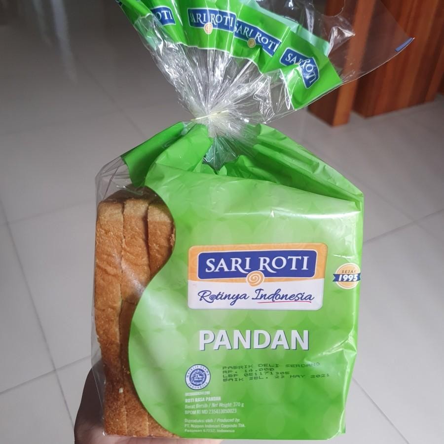 

Sari Roti Pandan Roti Non Kupas isi 15