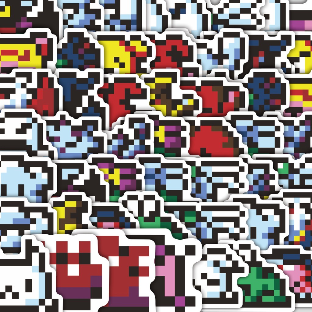 

Stiker Cutting Pack Stiker Pixel Digimon V25 Isi 100Pcs Series Aesthetic Lucu Keren Untuk Koper Bahan Vynil