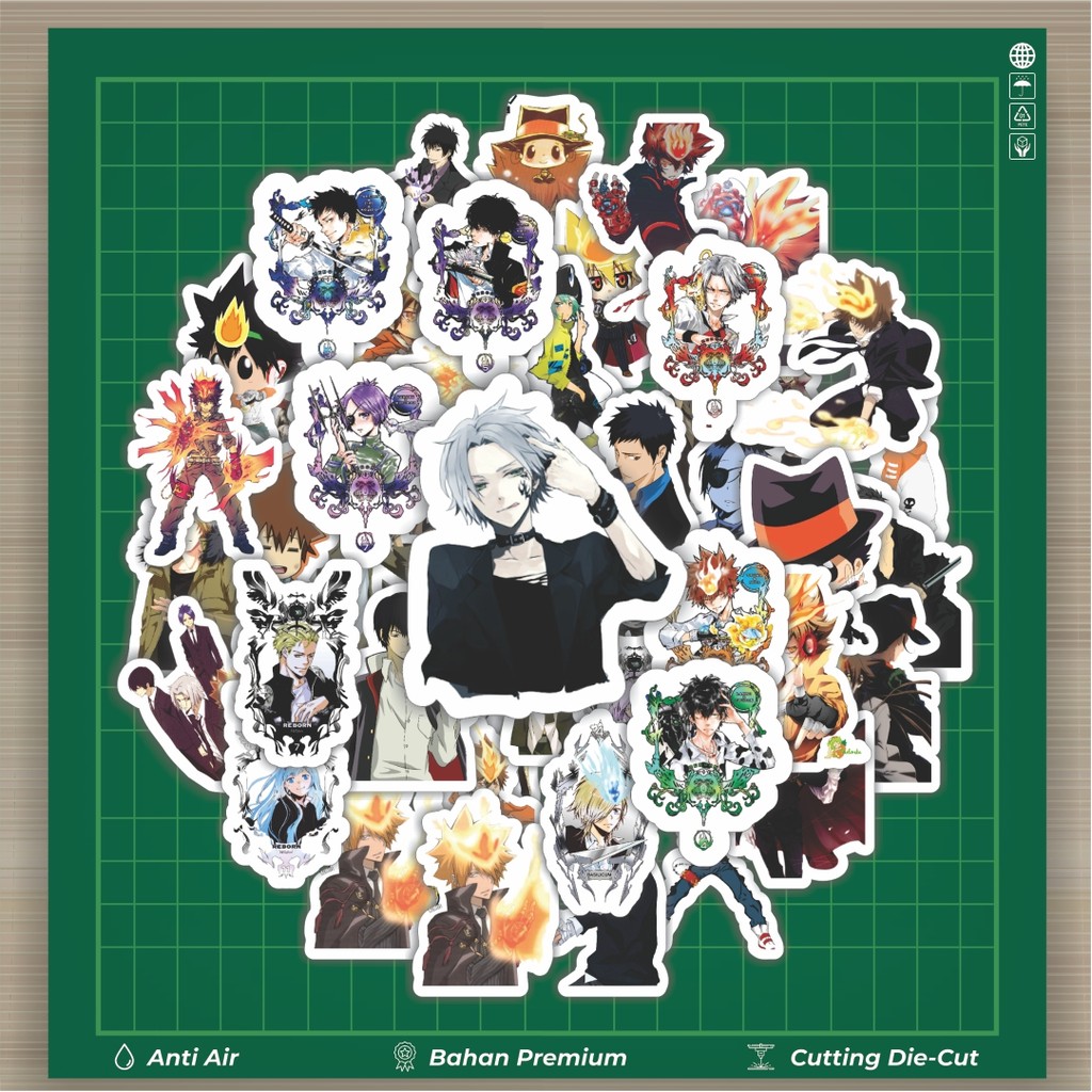 

HOT 50 PCS STIKER Stiker Anime Series Reborn Karakter Mix 4 Stiker Fashion Cars Decal Dingin Kartu Album Custom Vinyl Anti Air- Sticker Aesthetic Buku Journal Koper Casing HP Tablet Laptop Helm Motor Botol Minum