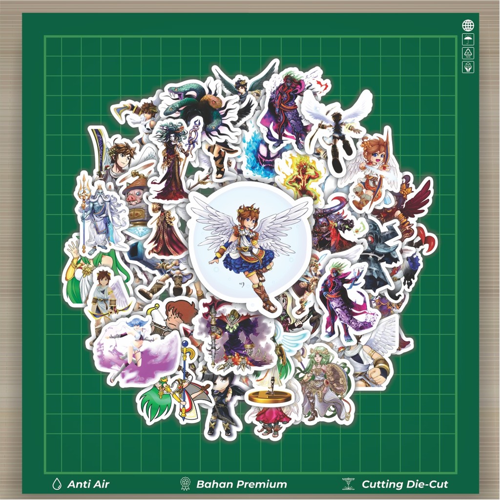

HOT 50 PCS STIKER Stiker Game Series Kid Icarus Karakter Mix 1 Stiker Fashion Cars Decal Dingin Kartu Album Custom Vinyl Anti Air- Sticker Aesthetic Buku Journal Koper Casing HP Tablet Laptop Helm Motor Botol Minum