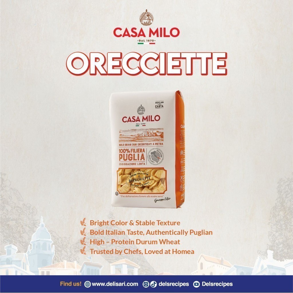 

CASA MILO ORECCHIETTE / Pasta Orecchiette 500 GR