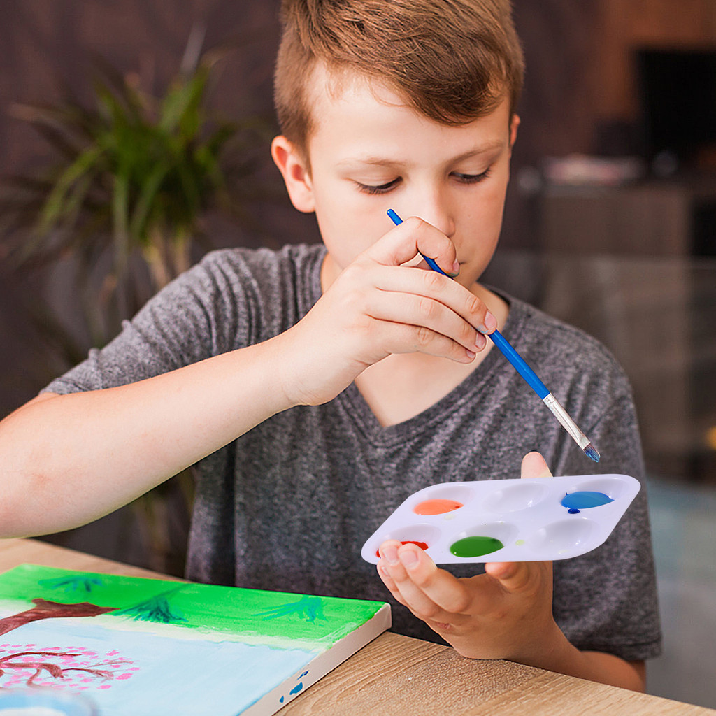 

Plastic Palette Rectangular Art Paint Painting Tray Watercolor Graffiti