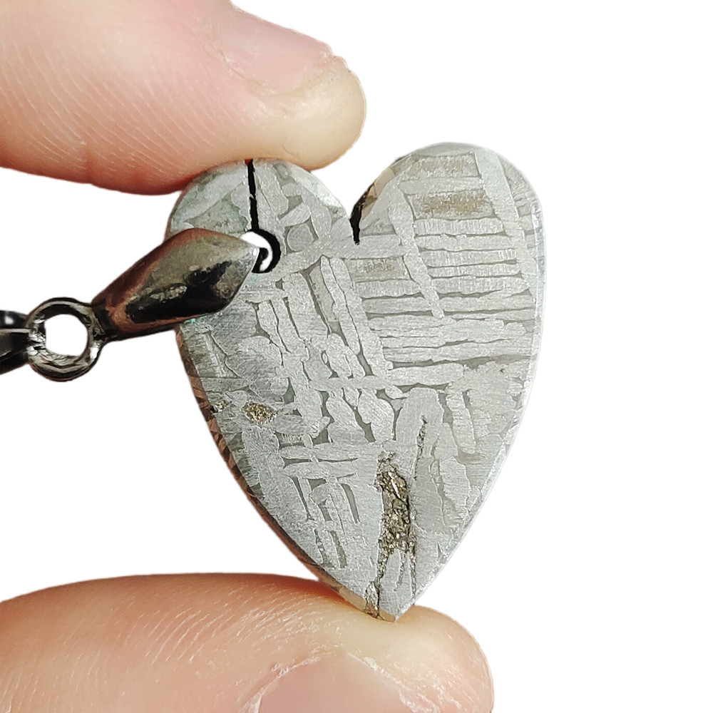 Iron Meteorite Pendant Muonionalusta Natural Meteorite Material Jewelry Iron Meteorite Necklace