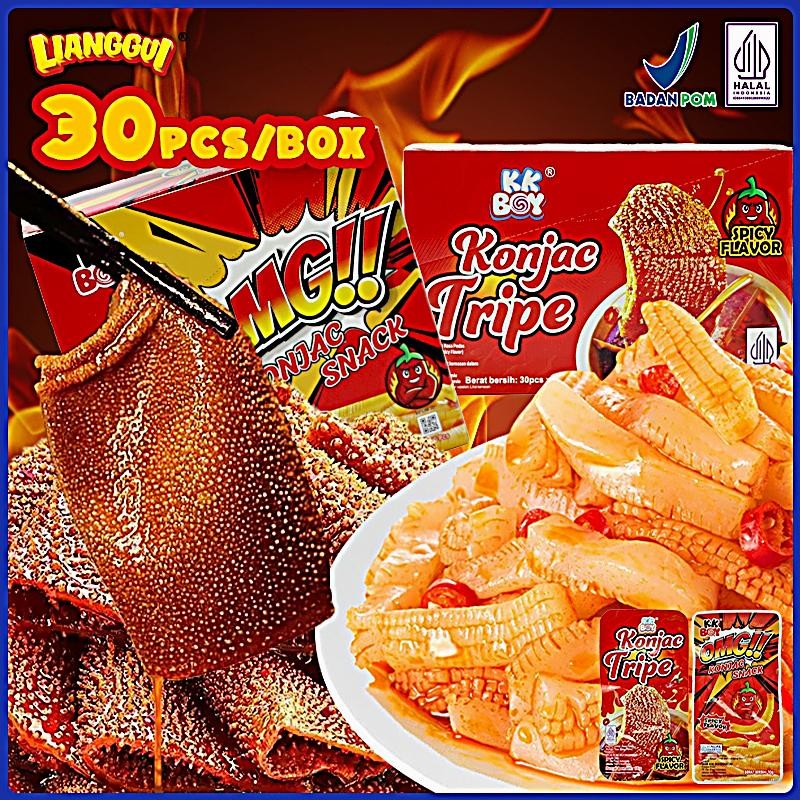 

30x10g Lianggui Spicy Strips Cemilan Pedas HALAL Viral Cemilan Kantor & Arisan...
