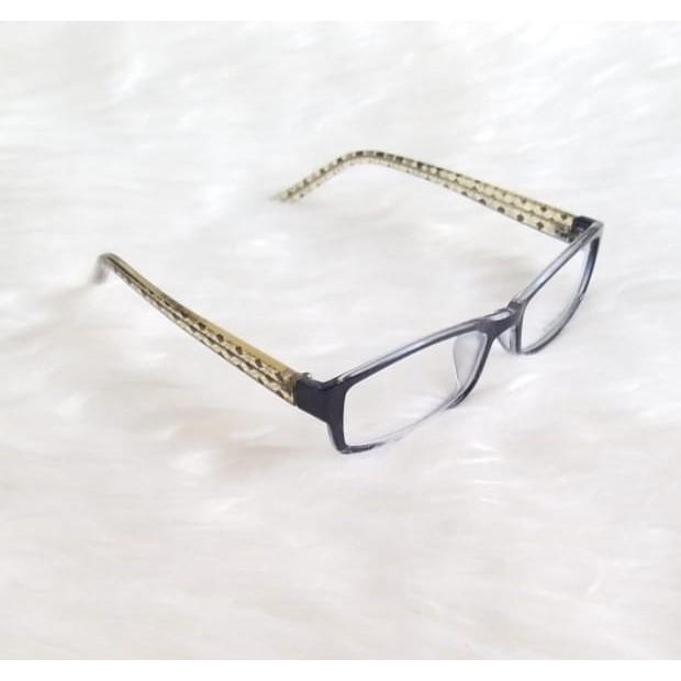 kacamata fashion pria wanita keren hitam loreng/ alat bantu mata sehat