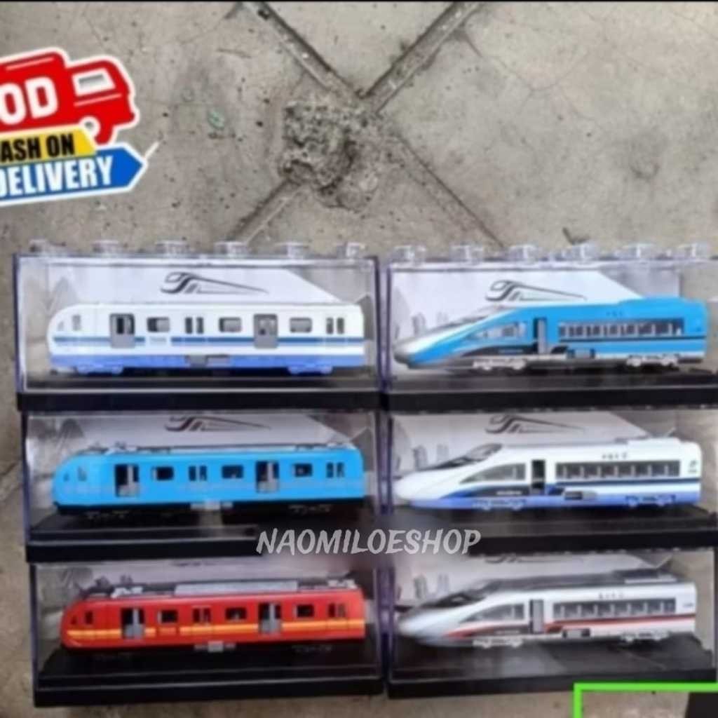 mainan pajangan kereta api cepat diecast MRT KERETA API CEPAT MIKA MINIATUR LOKOMOTIF KERETA API TOP