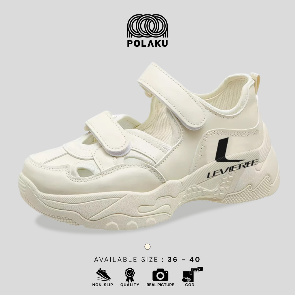 TERLARISPLK Ruka Sepatu Sneakers Wanita Slip On Wanita Premium Sepatu Sandal Cewek  LV0667