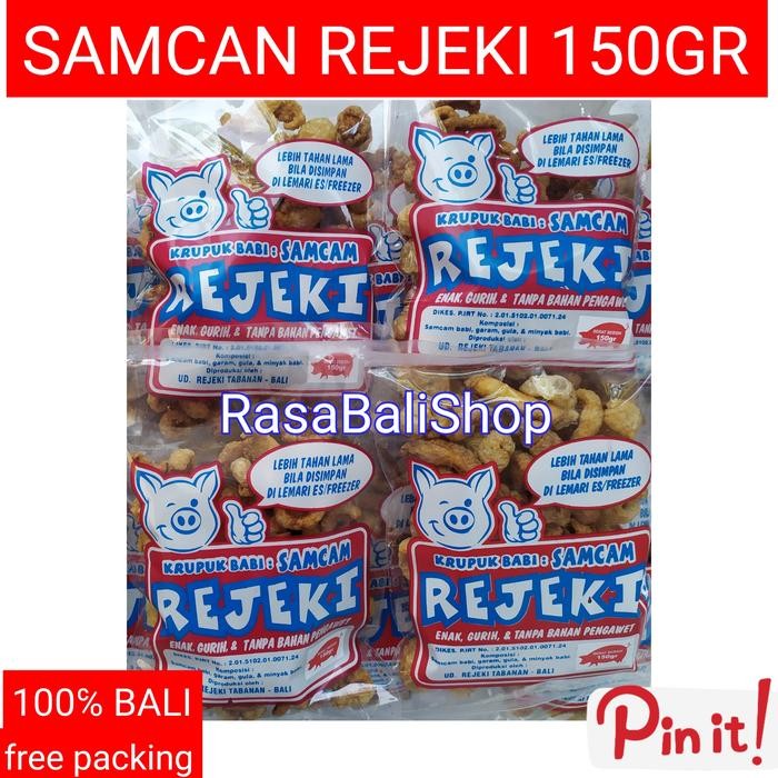 SAMCAN REJEKI 150GR KRUPUK BABI KERUPUK BABI REJEKI - SC REJEKI 150gr