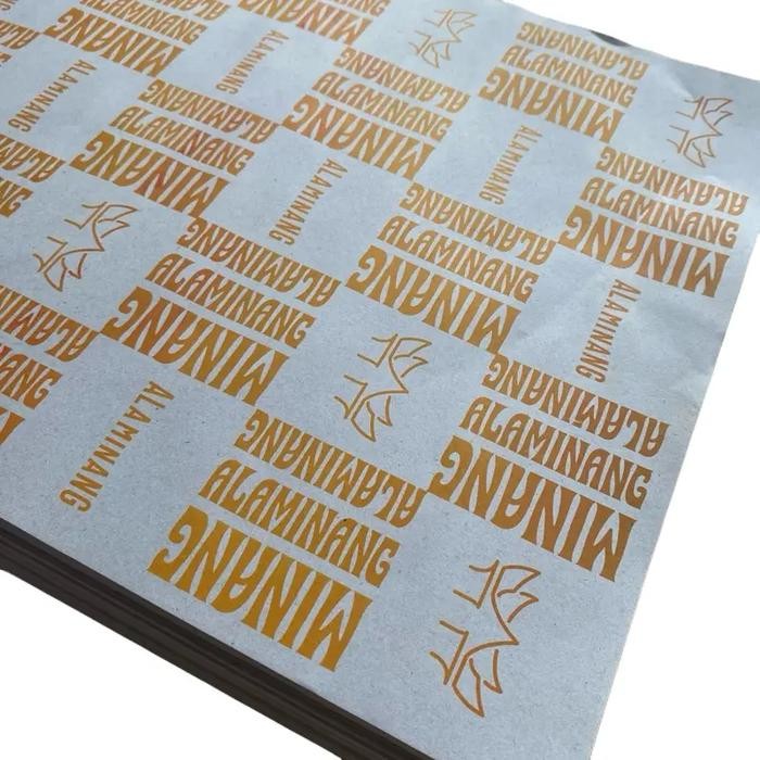 Kertas Bungkus Nasi Padang Koran 30 cm x 43 cm Cetak 2 Warna