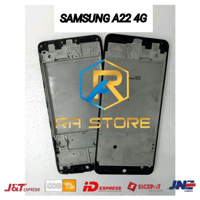 Frame Lcd Samsung A22 4G Tatakan Lcd Middle Tulang Tengah Midle Bezzel Ori