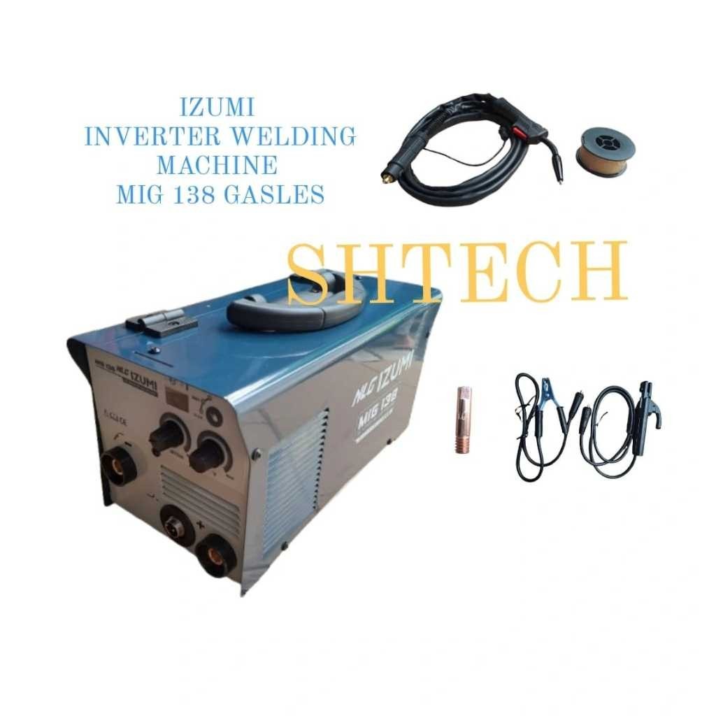 Mesin Las Izumi MIG 138 Gas Less Las CO2 Tanpa Gas 450 Watt