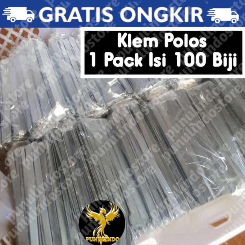 Klem Tebok Sangkar Kandang Isi 100 Biji Motif Polos Murai Kutut Perkutut Lovebird