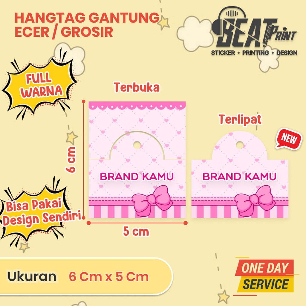 

Hang Tag Label Lipat Isi 45 Pcs / Label Aksesoris / Topper Bag/ Cutte Paper / Kertas Label Gantungan