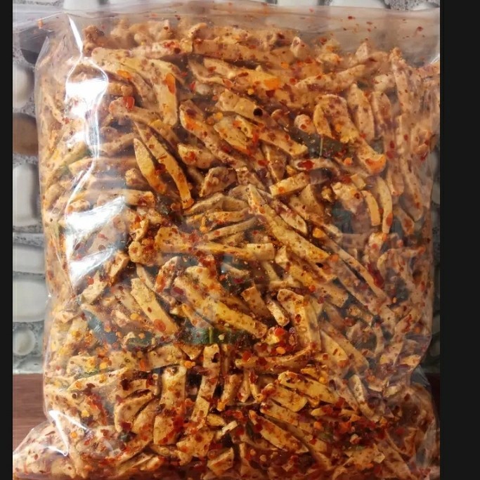 

Basreng stik renyah Extra pedas daun jeruk 500 gram - original