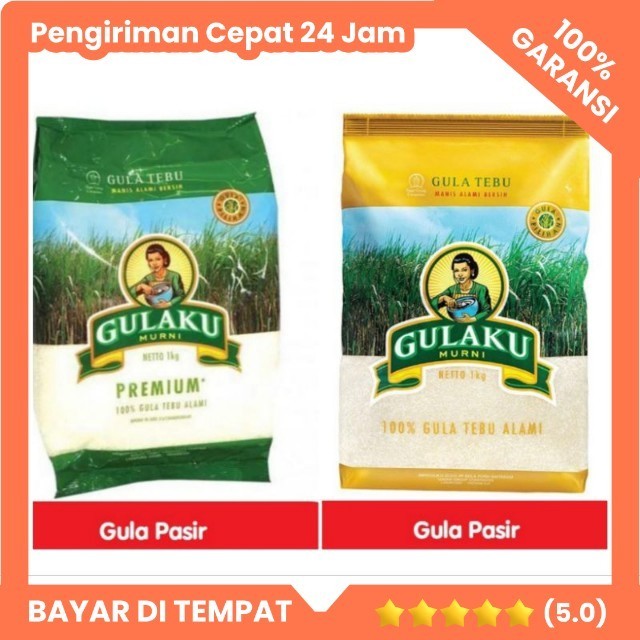 

GULAKU Gula pasir 1000gr pillow - 1kg