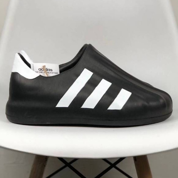 Sepatu Adidas AdiFOM Superstar Black White Hitam Putih Adifoam Slip On Sneakers Pria Olahraga Sport