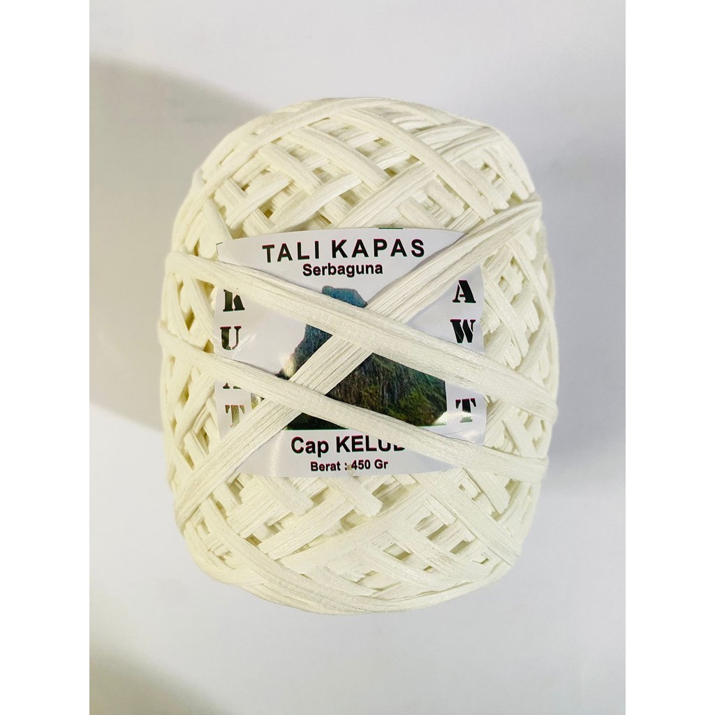 

Tali salaran Tali kapas serbaguna berat 450gr dari CAP KELUD