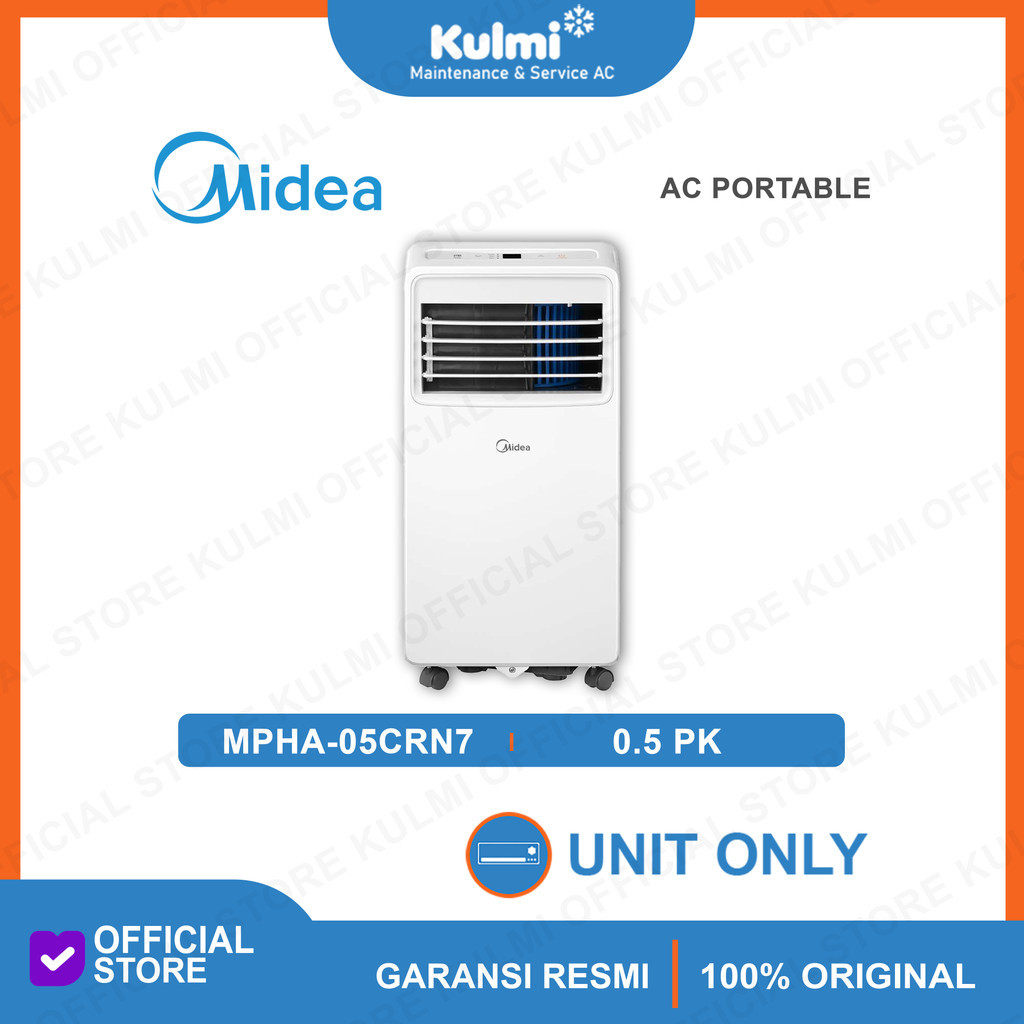 AC Midea AC Portable 1/2 PK MPHA-05 CRN7 Multiple Function AC - 0.5PK