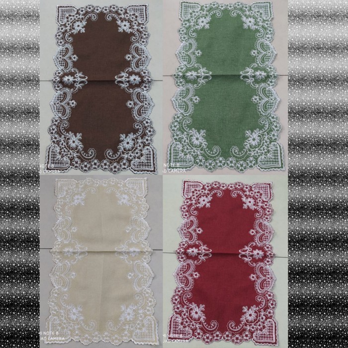 Taplak meja tamu/ meja kecil/ nakas kain katun