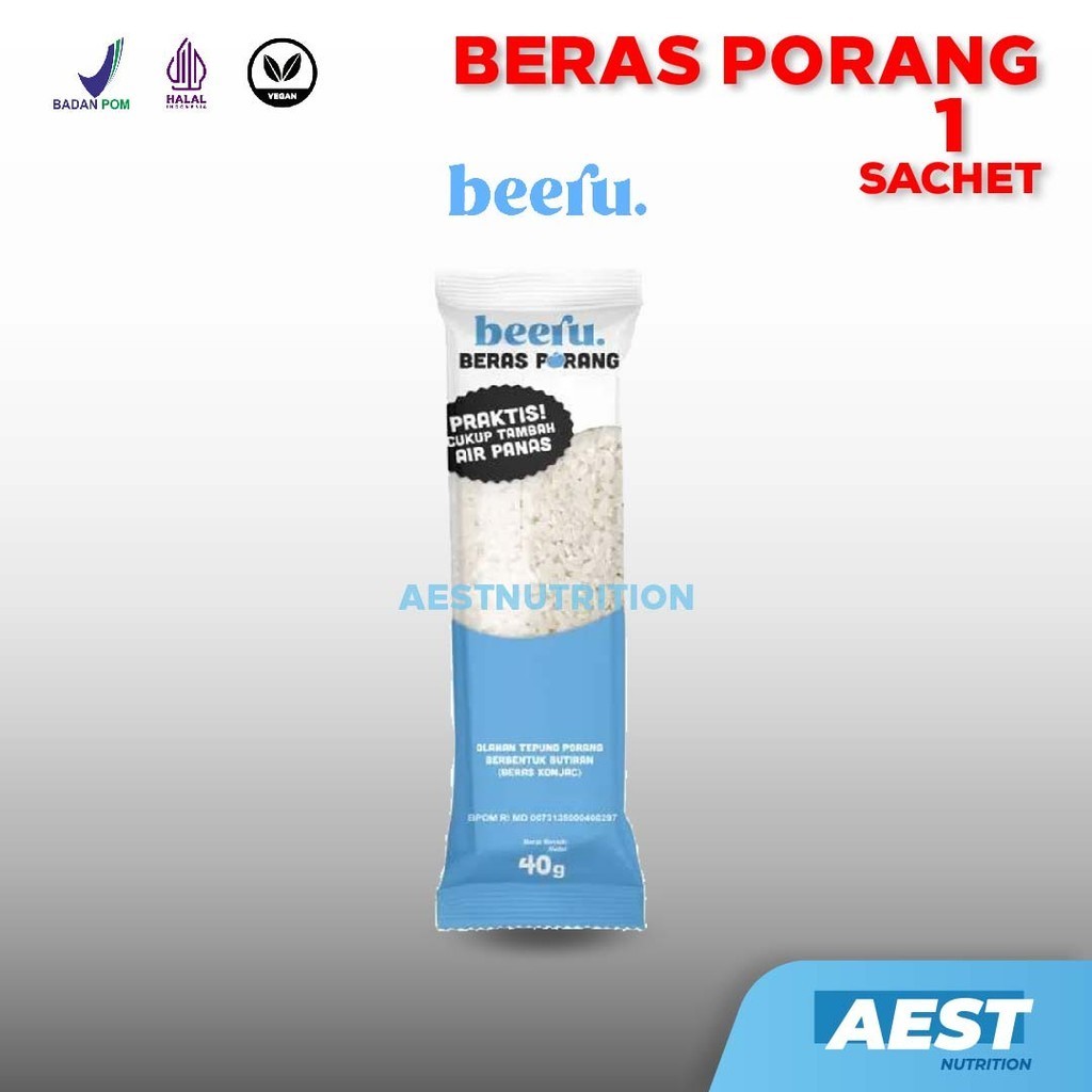 

Beeru Beras Porang 1 Sachet - Shirataki Konjac Rice