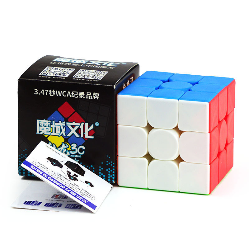 BISA COD ) PROMO Rubik Premium Original 3x3 Rubik Kubus Full Color MEILONG - Mainan Rubik / Mainan A