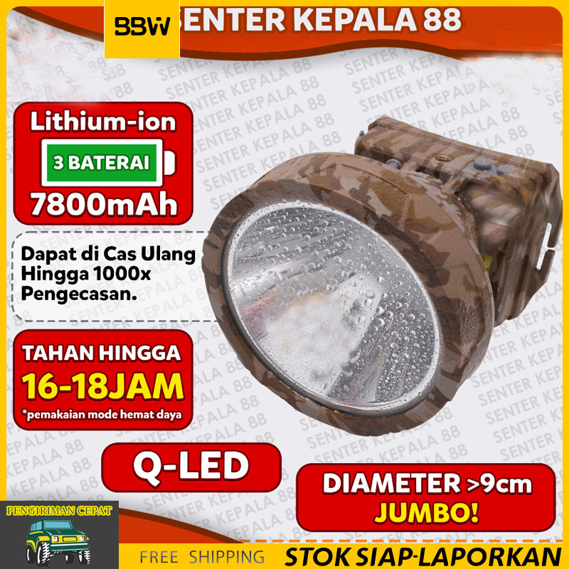 SENTER KEPALA/HEADLAMP DONY MS-305 SO COOL - ORIGINAL - CAHAYA SUPER TERANG SENTER KEPALA DONY MS-30