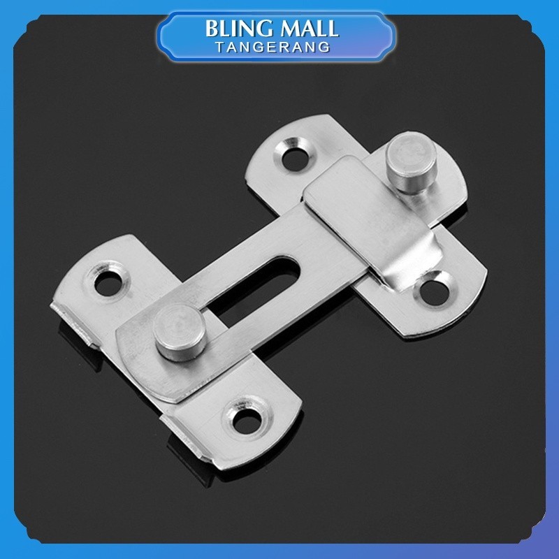 Grendel Slot Pintu / Lemari Geser Minimalis Stainless Steel / Kunci Geser Pintu