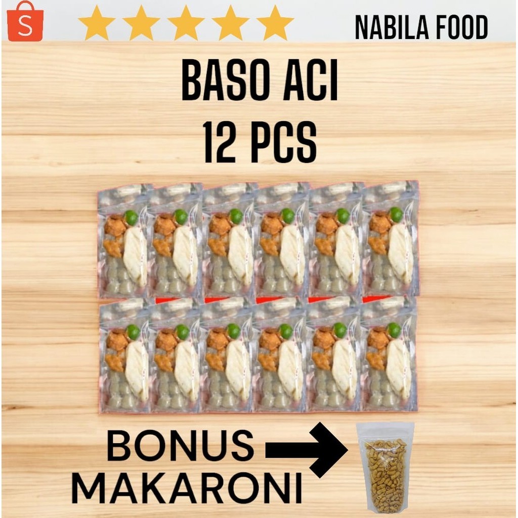 

Baso aci isi 12pcs / baso Aci isi 12pcs murah / baso Aci paket 12pcs murah / boci sibakutalagi