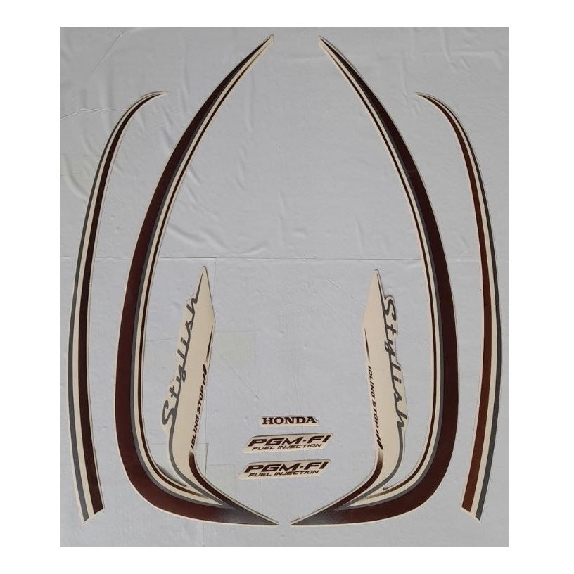 STRIPING HONDA SCOOPY STYLISH 2016 BAHAN PUTIH|LIST MOTOR SCOOPY STANDART|STICKER SCOOPY|STIKER MOTO