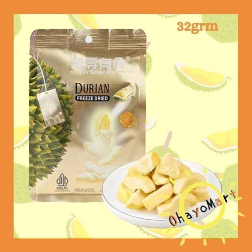 

JG TYL Ursnacks freeze dried Durian / Snack buah kering rasa Durian 32grm