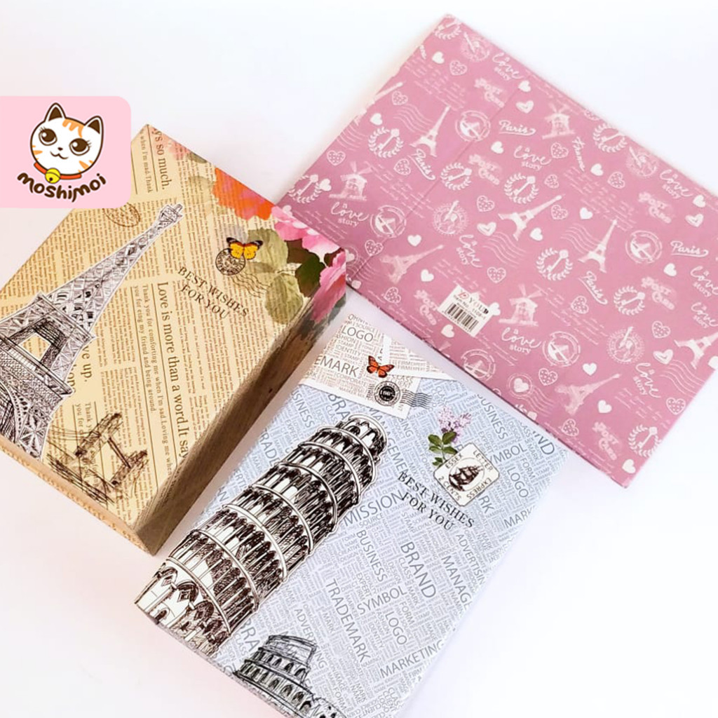 

Gift Box/Kotak Kado/Box Kado/Box Storage/Kotak Hadiah/Hampers Motif Paris