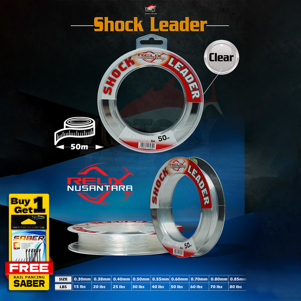 Senar Pancing Benang Leader RELIX NUSANTARA SHOCK LEADER