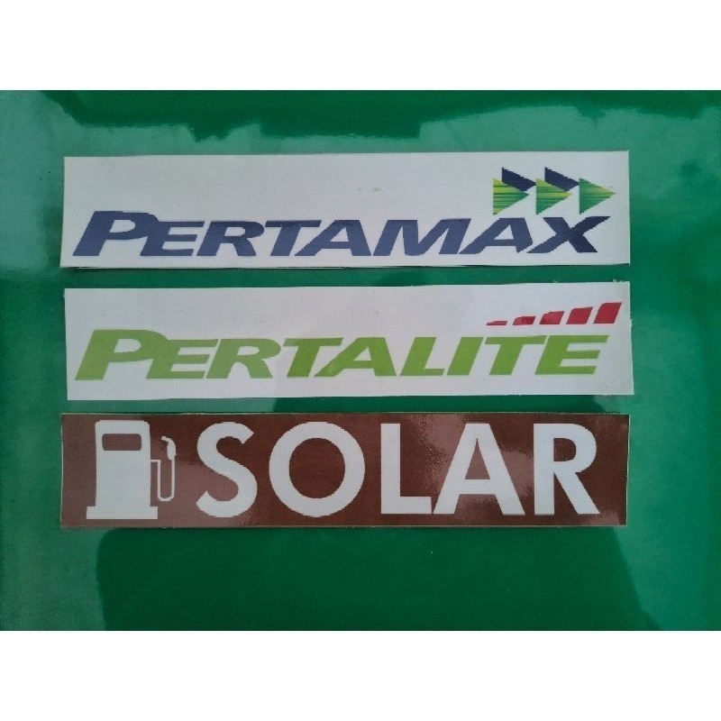 

Sticker Pertalite Pertamax Solar Stiker Pom Mini
