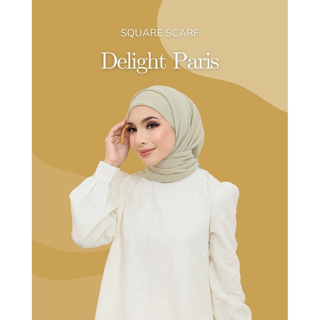 Ghaniea - Jilbab Delight Paris Jpn/ Jilbab merah/Paris Jadul /Jilbab Paris Premium / Paris Original 