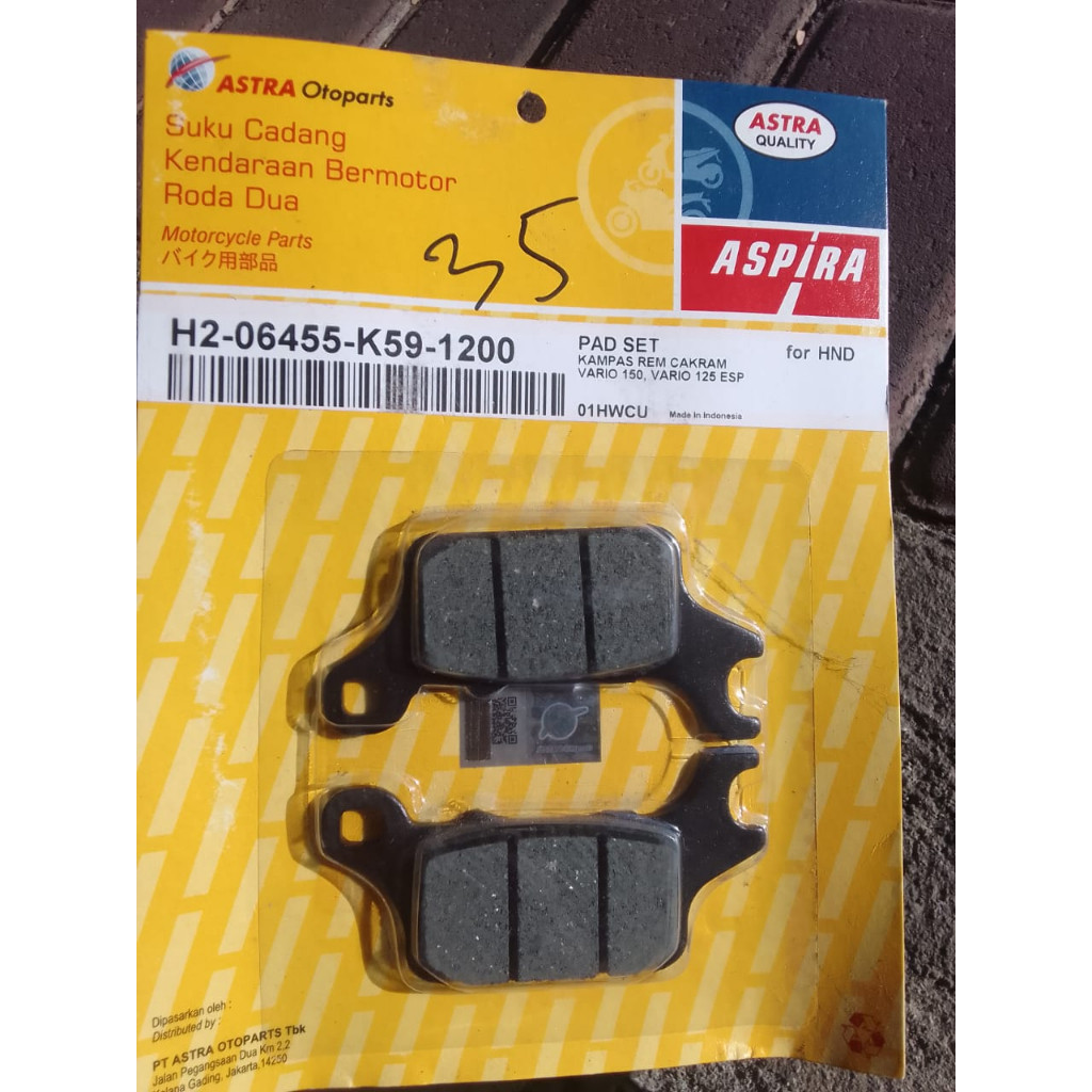 Kampas rem depan vario 125 150 kaliper tokico variasi