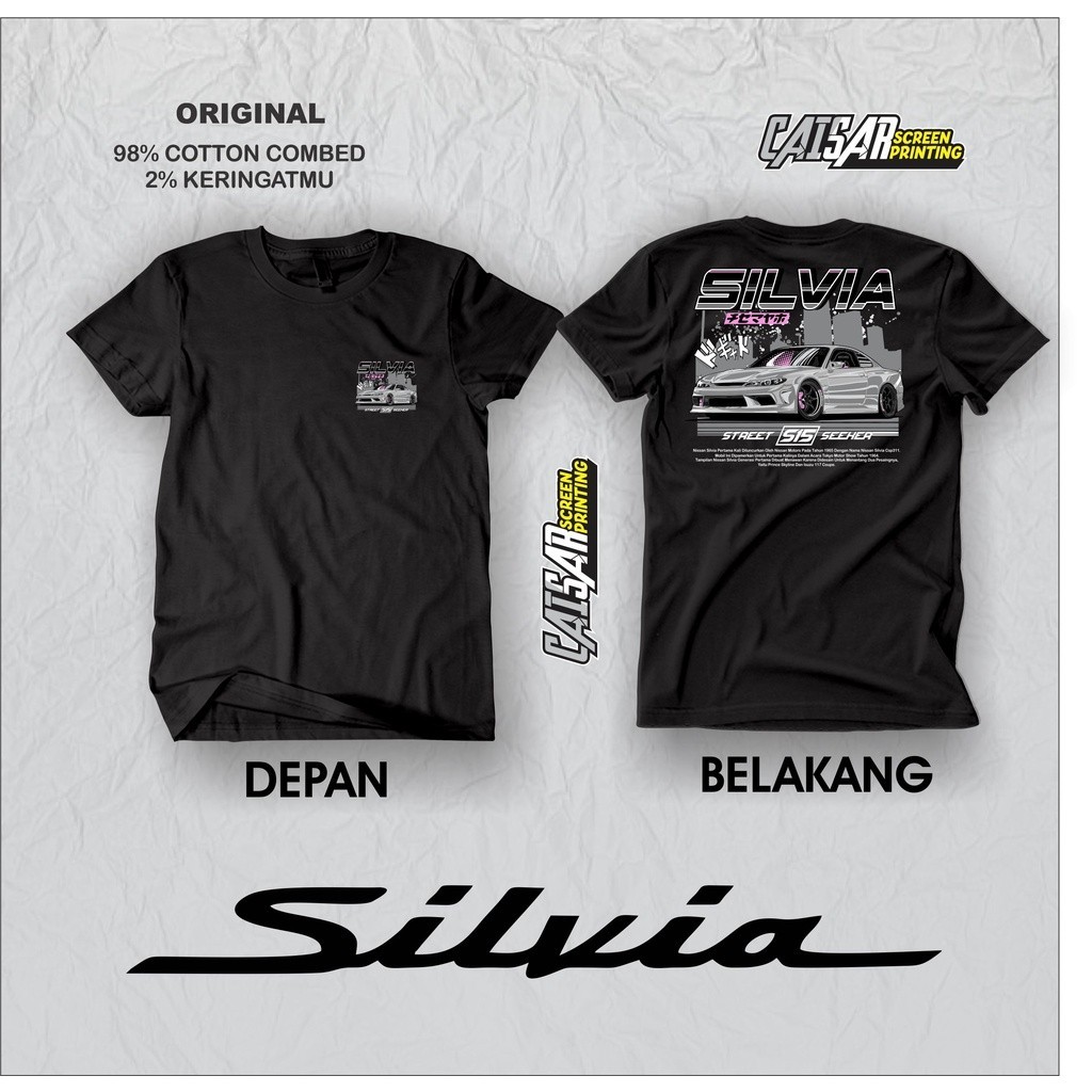 Kaos Mobil Nissan Silvia JDM Legend Kaos JDM kaos Mobil Kaos Mobil balap
