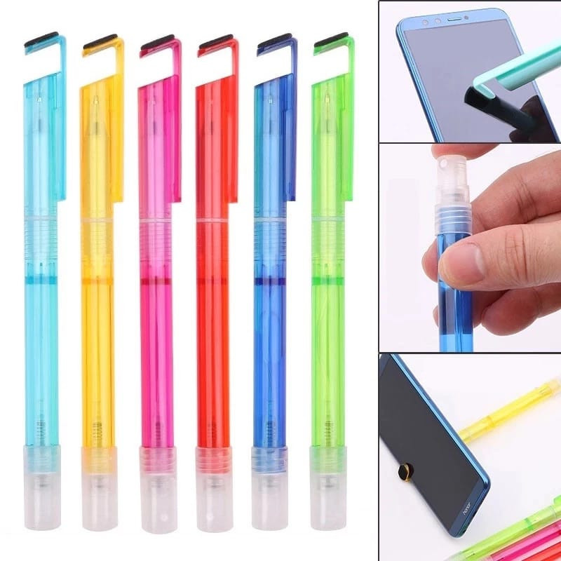 

Berkattoserba Pulpen 3 in 1 Tripod Hp+Botol Spray,Parfum Travel+Highlighter