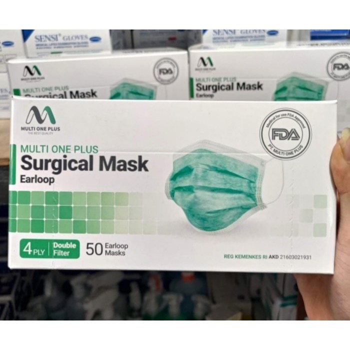 Multi One Plus Surgical Mask 4 Ply - Masker Medis - Earloop