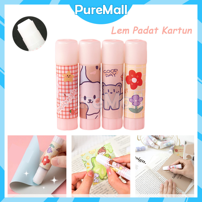 

Lem Batang Motif Kartun / Lem Padat Kartun / Lem Padat Alat Tulis Siswa Lem Tongkat