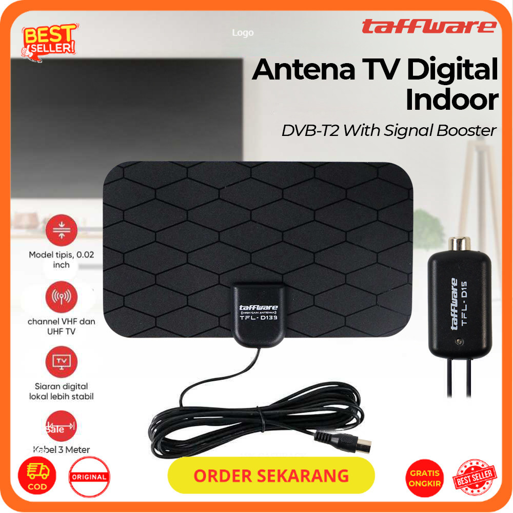 Antena TV Digital Penguat Sinyal DVB-T2 25dB Grid Pattern Signal Booster