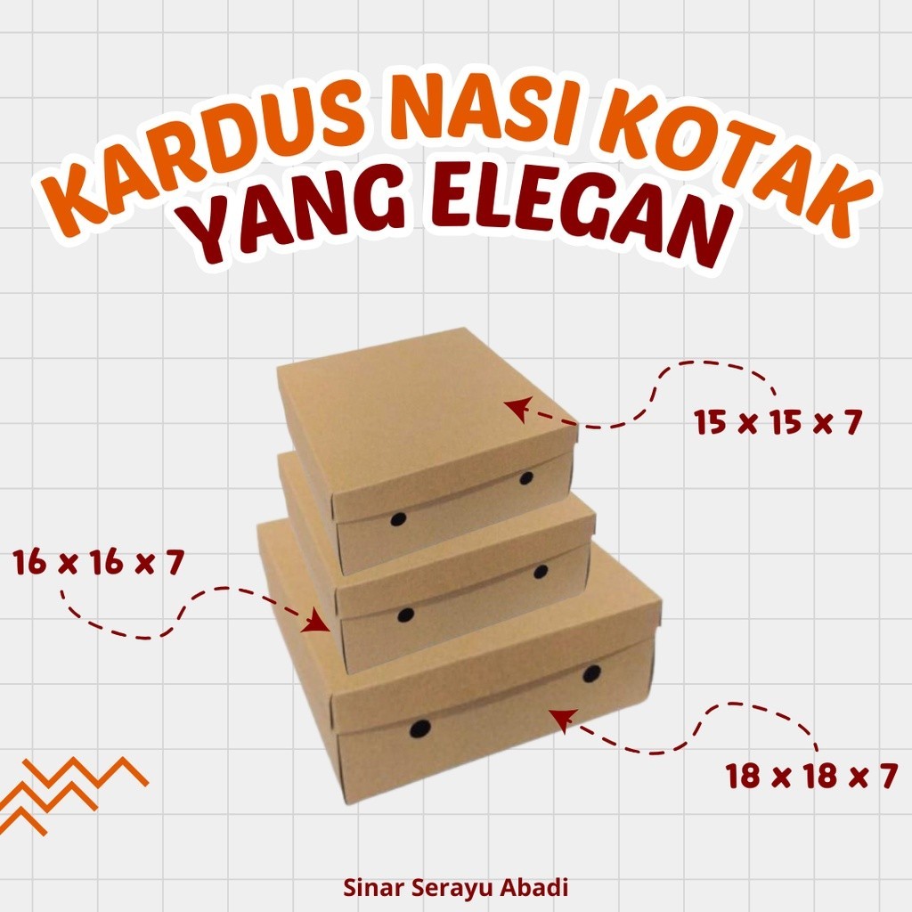 

KARDUS MAKAN R6, R8, R10K, 18 X 18, KARDUS 18 SELIP GS | KARDUS MAKAN | KARDUS CATERING