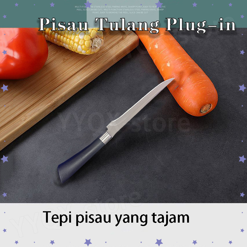 Pisau Boning Pisau Buah Pisau Baja Tahan Karat Portabel Multifungsi