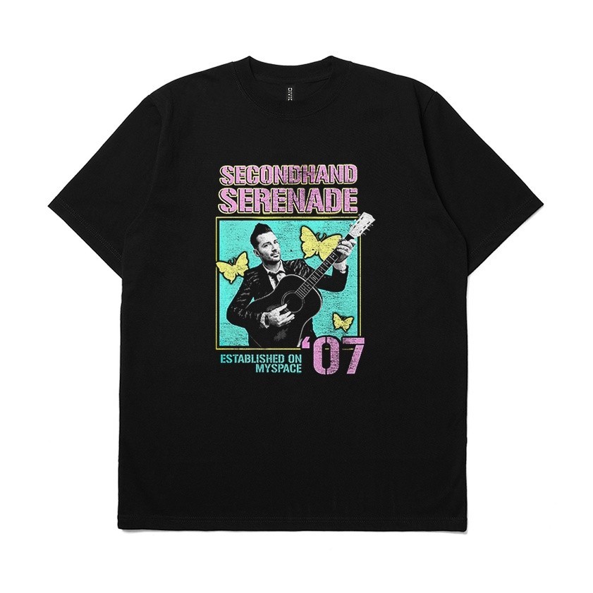 【COD】 NEW T-shirt Band Secondhand Serenade Established KAOS